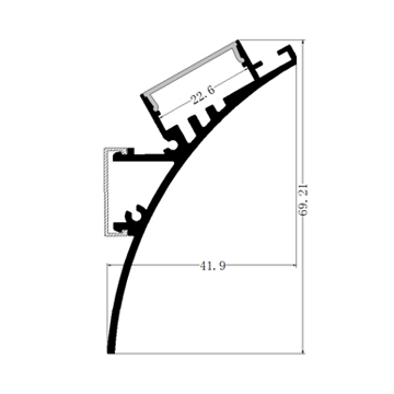 linear profile light in ceiling